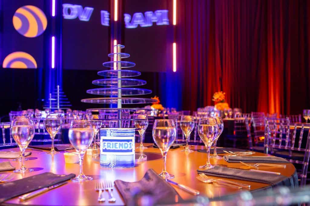 Bram Bar Mitzvah Table Setting