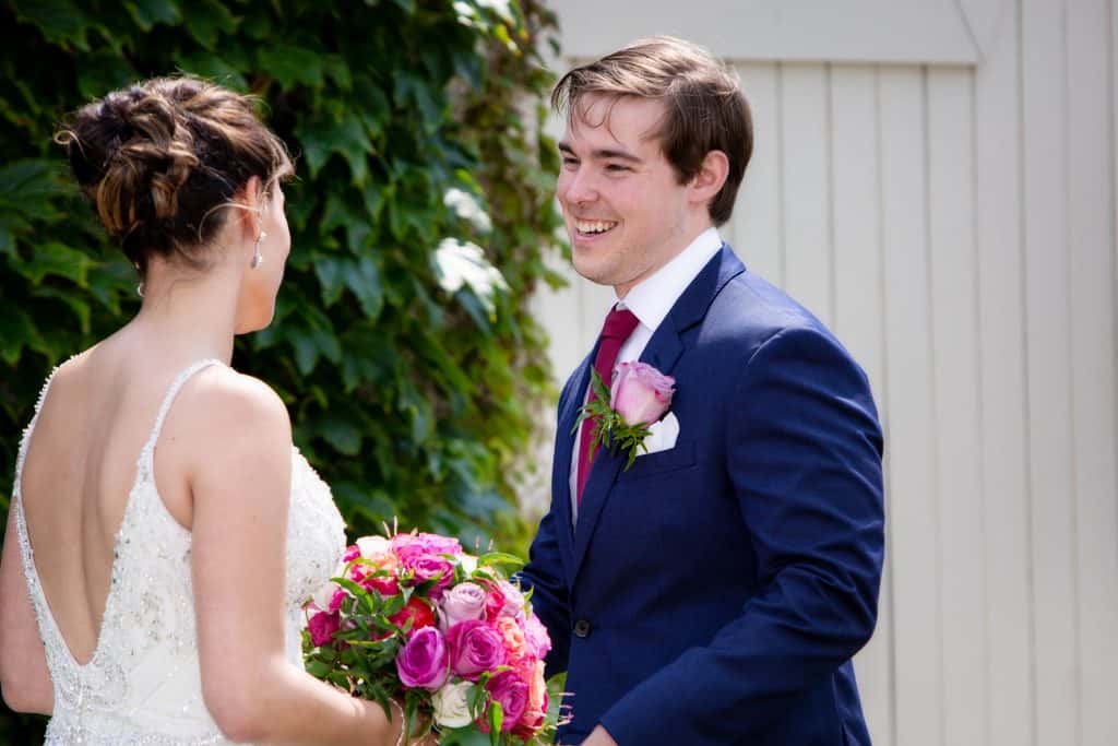 Liz and Nick Smiling