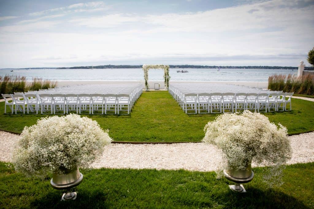 Wedding Ceremony overlooking Harbor