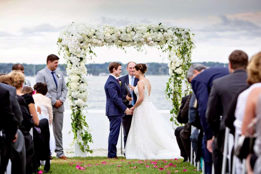 Liz and Nick Under the Chuppah