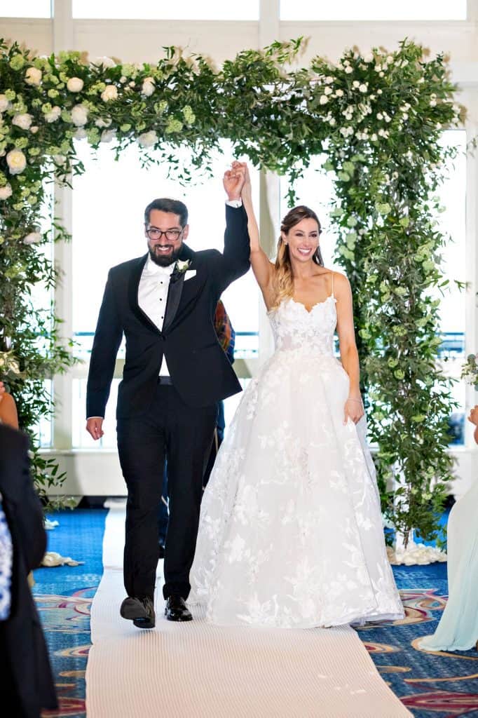 Bride and Groom Under Huppah