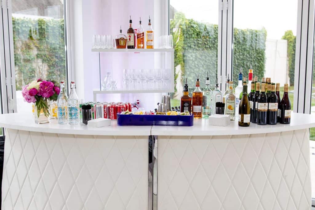 Wet Bar at Wedding Reception