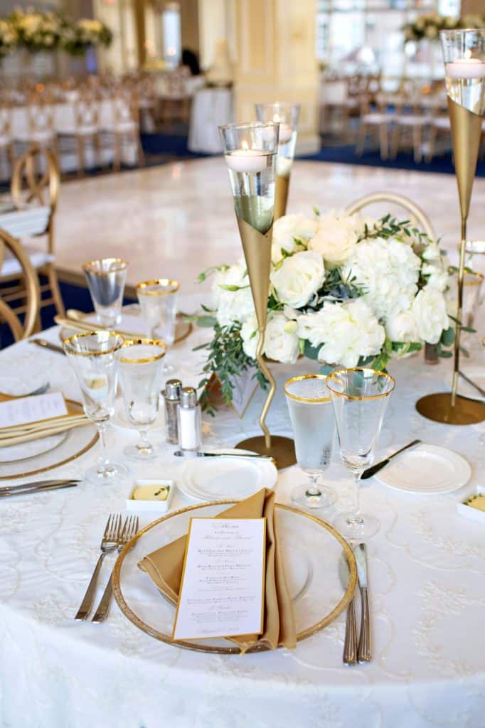 Gold Trim Place Setting