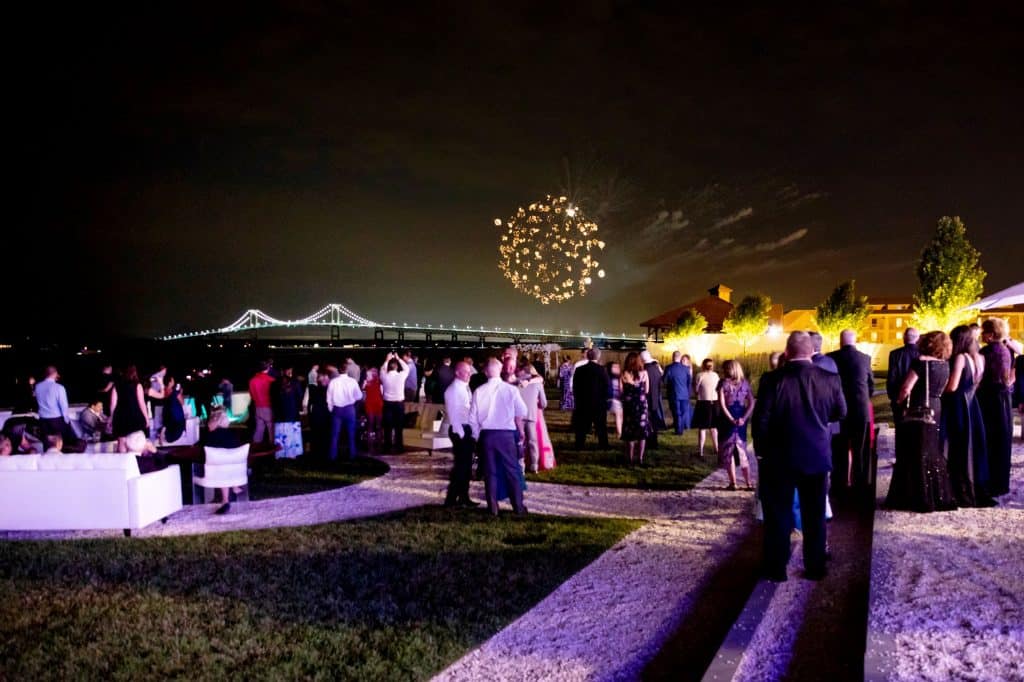 Liz and Nick Reception Fireworks