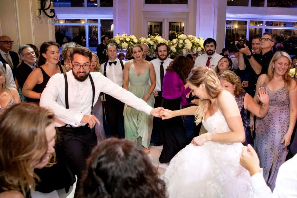 Bride and Groom Dancing