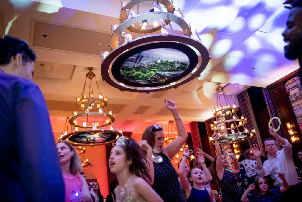 Bar Mitzvah Attendees Dancing