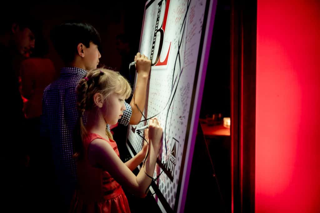 Bar Mitzvah Attendees Signing Guest Book