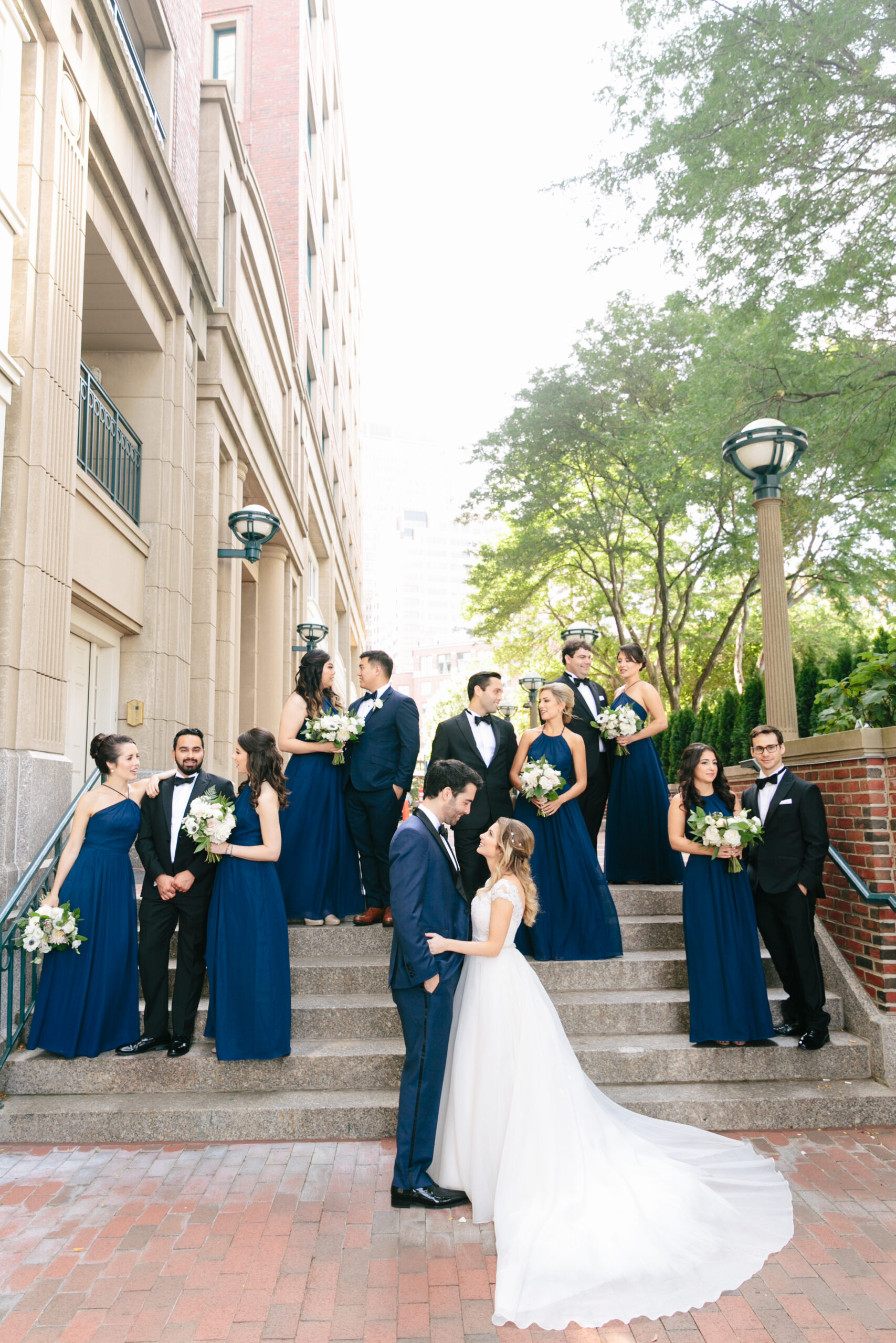 Bridal Party Outside