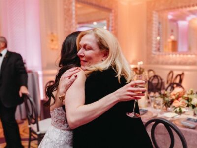 Jodi Hugging Bride