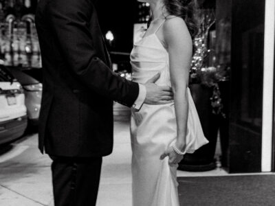 black-and-white wedding