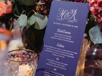 wedding menu ideas