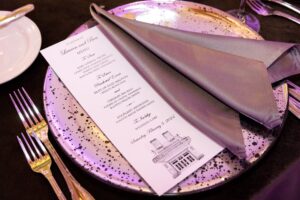 gourmet wedding menu